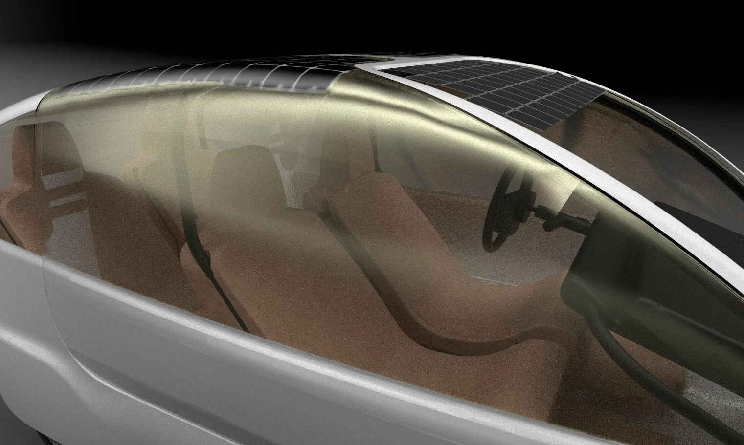 Détail du toit solaire
