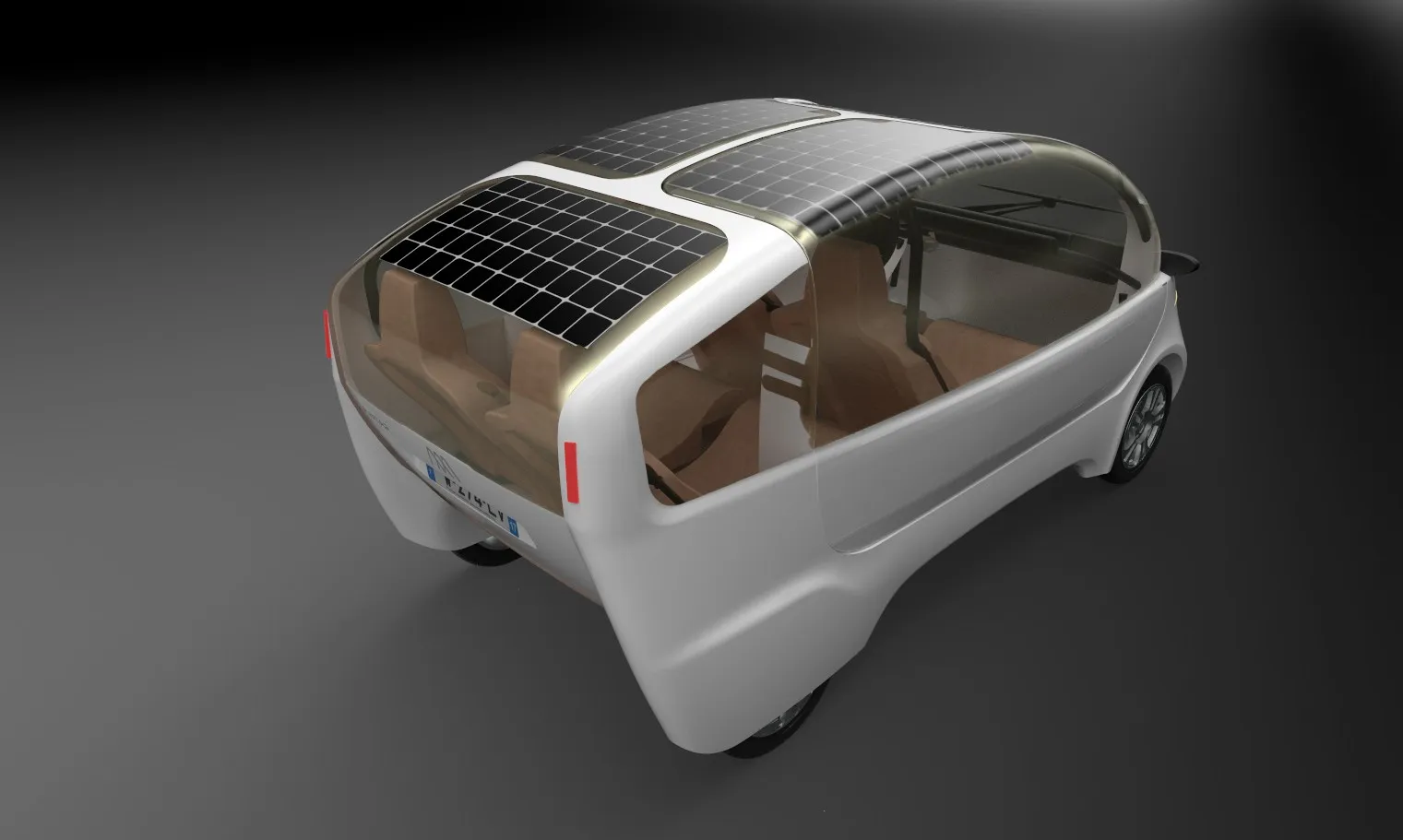 Détail du toit solaire du Ulive